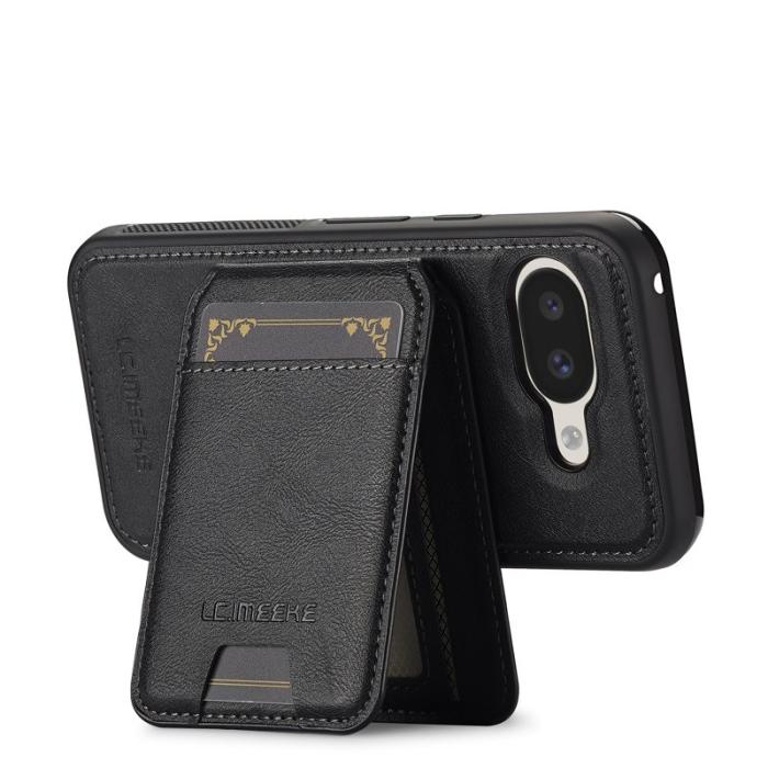 LC.imeeke - LC.IMEEKE L3 Google Pixel 9a Fodral - Äkta läder - Svart