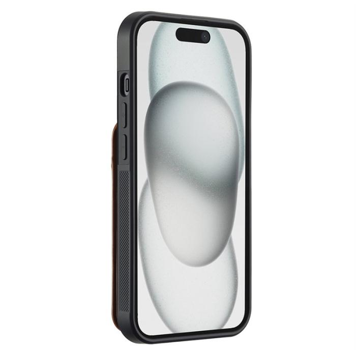 LC.imeeke - LC.IMEEKE L3 iPhone 13 Fodral Magnetiskt Äkta Läder - Brun