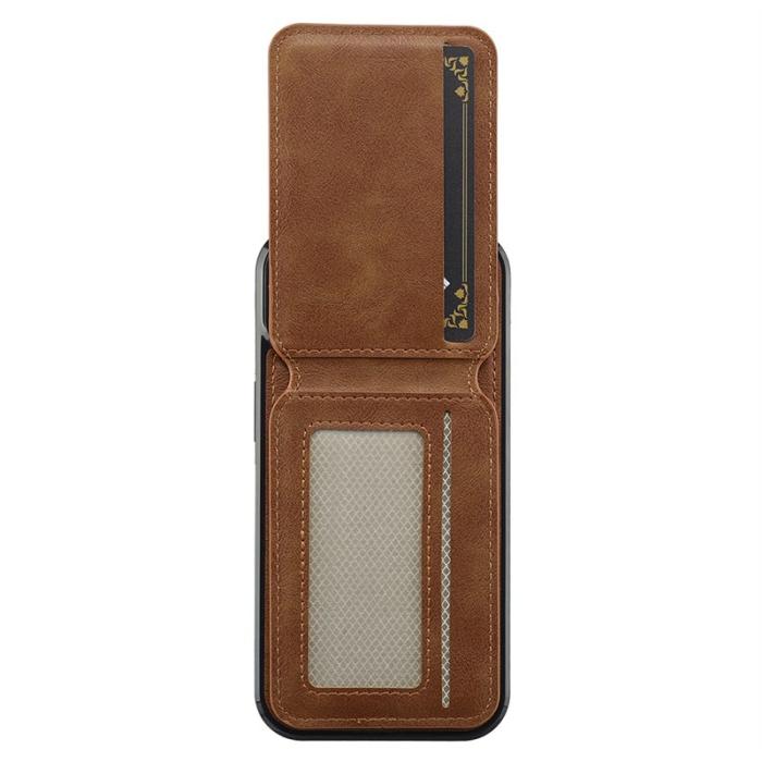 LC.imeeke - LC.IMEEKE L3 iPhone 13 Fodral Magnetiskt Äkta Läder - Brun