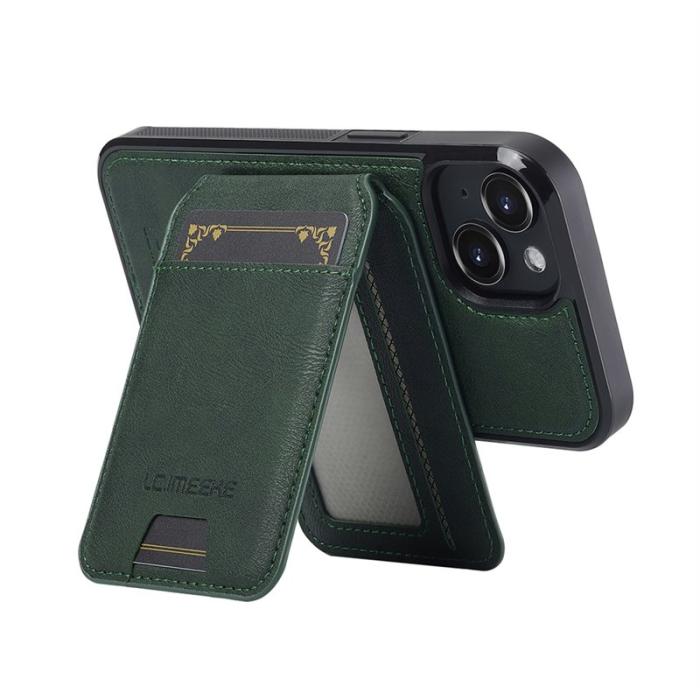 LC.imeeke - LC.IMEEKE L3 iPhone 14 Plus Fodral Äkta läder - Grön