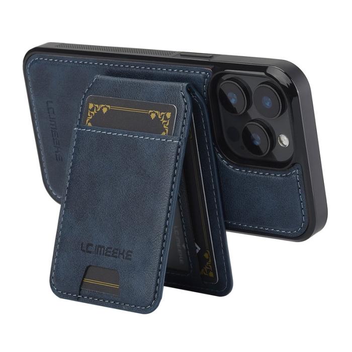 LC.imeeke - LC.IMEEKE L3 iPhone 14 Pro Fodral Äkta läder - Blå