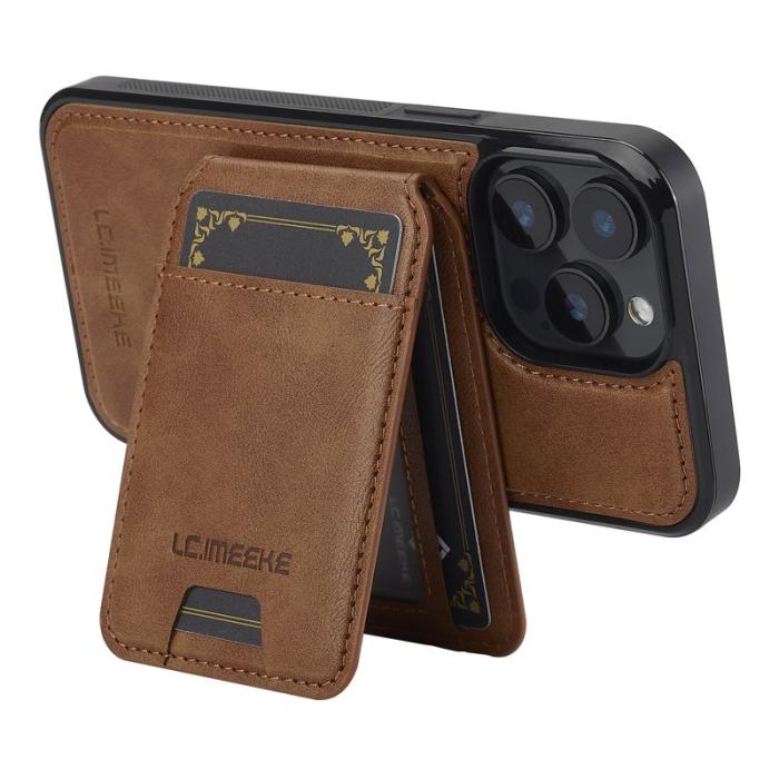 LC.imeeke - LC.IMEEKE L3 iPhone 14 Pro Fodral Äkta läder - Brun