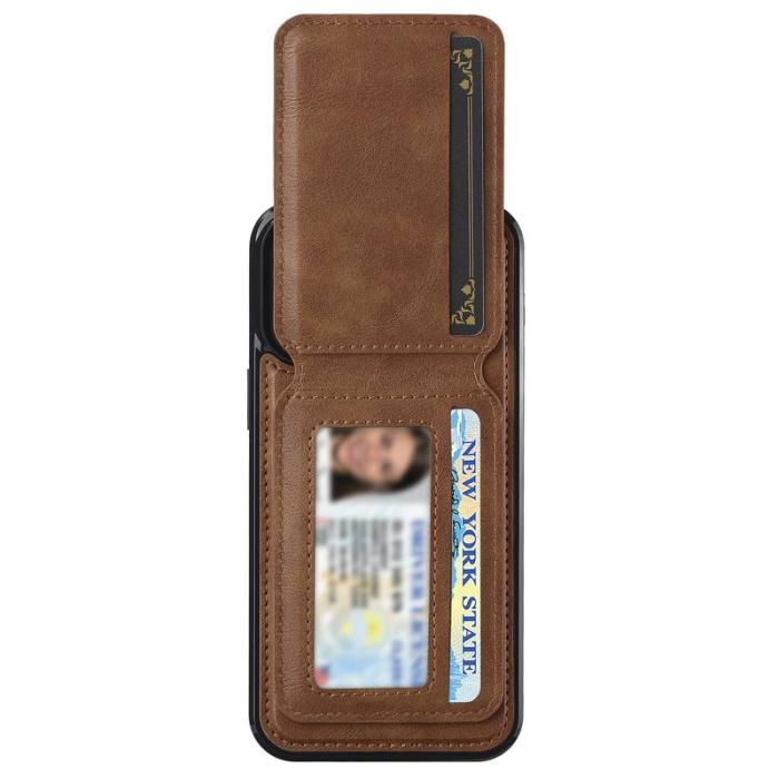 LC.imeeke - LC.IMEEKE L3 iPhone 14 Pro Fodral Äkta läder - Brun