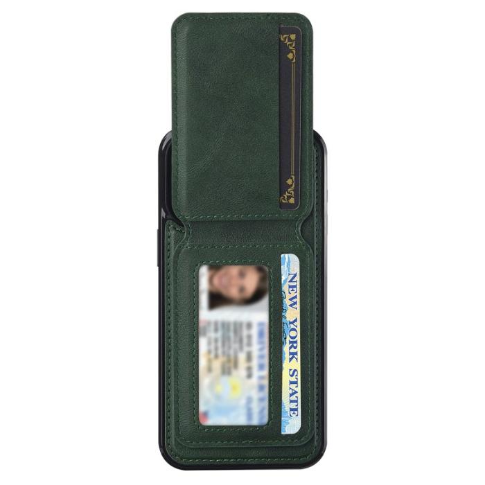 LC.imeeke - LC.IMEEKE L3 iPhone 14 Pro Fodral Äkta läder - Grön