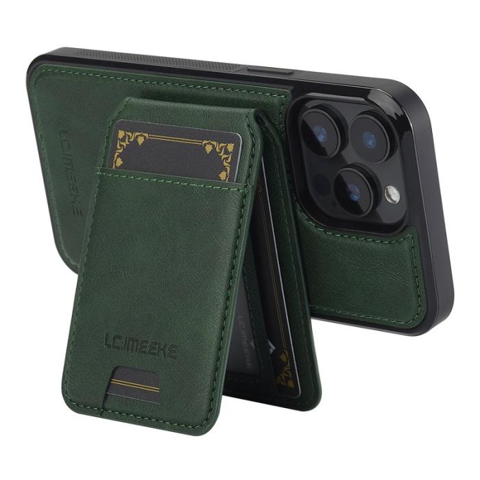 LC.imeeke - LC.IMEEKE L3 iPhone 14 Pro Max Fodral Äkta läder - Grön