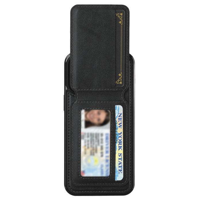 LC.imeeke - LC.IMEEKE L3 iPhone 14 Pro Max Fodral Äkta läder - Svart