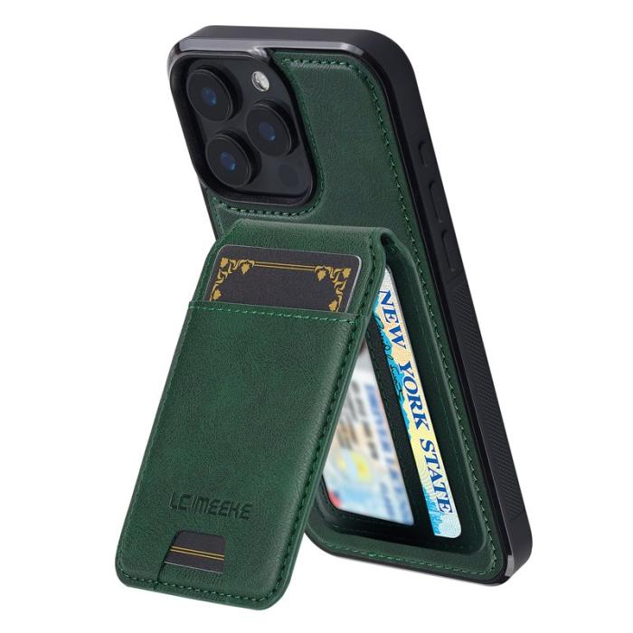 LC.imeeke - LC.IMEEKE L3 iPhone 15 Pro Max Fodral Äkta läder - Grön