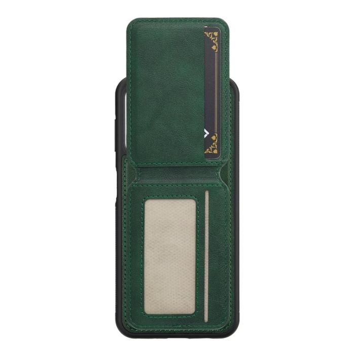 LC.imeeke - LC.IMEEKE L3 iPhone 16 Fodral Magnetiskt Läder+TPU - Grön