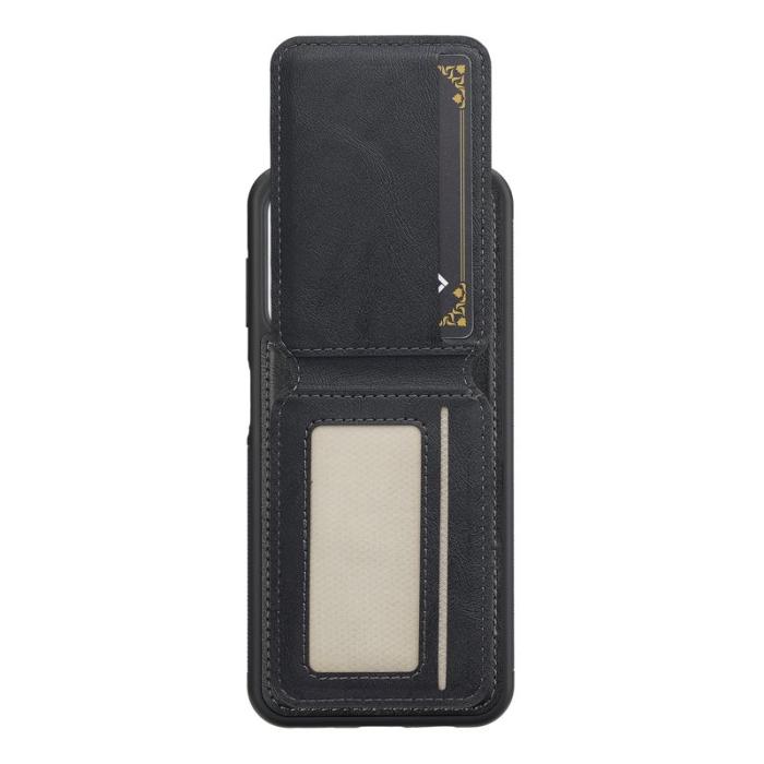 LC.imeeke - LC.IMEEKE L3 iPhone 16 Fodral Magnetiskt Läder+TPU - Svart