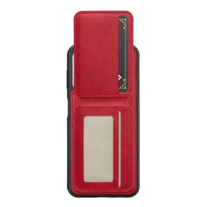 LC.imeeke - LC.IMEEKE L3 iPhone 16 Plus Fodral Äkta läder - Röd