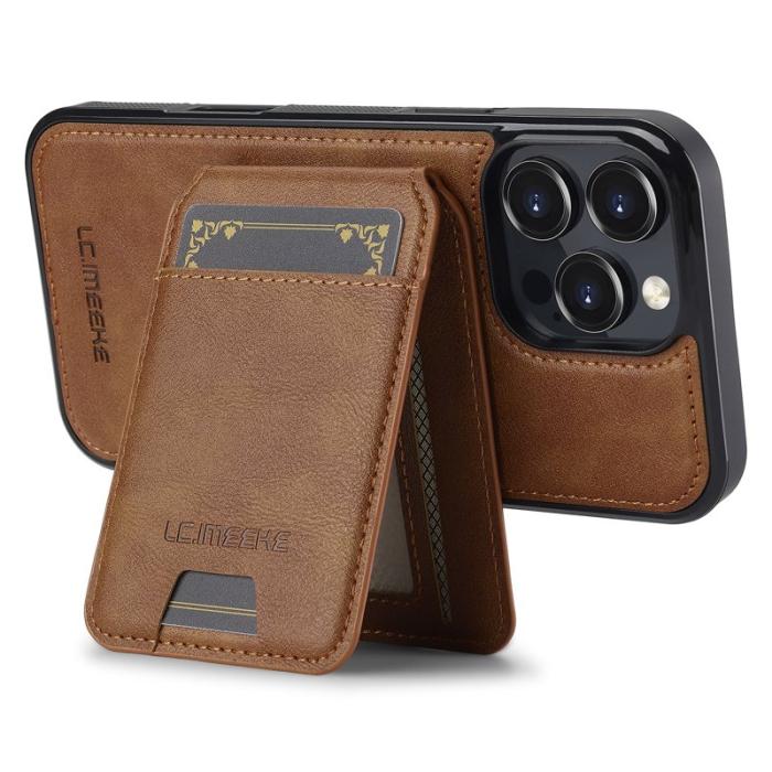 LC.imeeke - LC.IMEEKE L3 iPhone 16 Pro Fodral Äkta läder - Brun