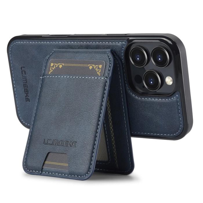 LC.imeeke - LC.IMEEKE L3 iPhone 16 Pro Max Fodral Äkta läder - Blå