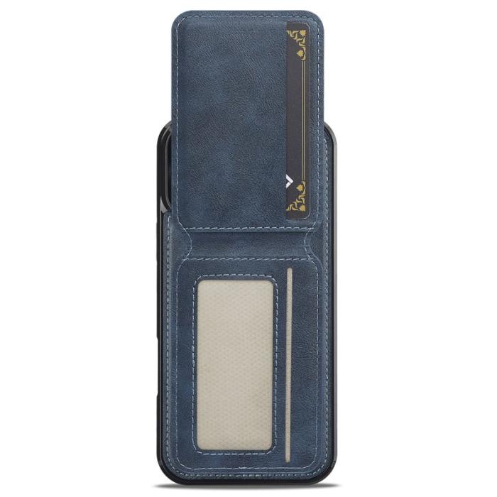 LC.imeeke - LC.IMEEKE L3 iPhone 16 Pro Max Fodral Äkta läder - Blå