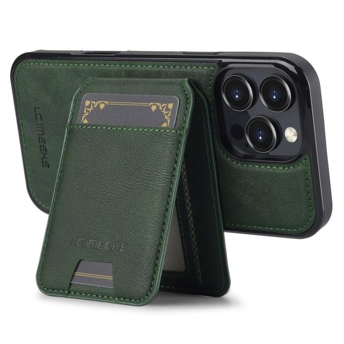 LC.imeeke - LC.IMEEKE L3 iPhone 16 Pro Max Fodral Äkta läder - Grön