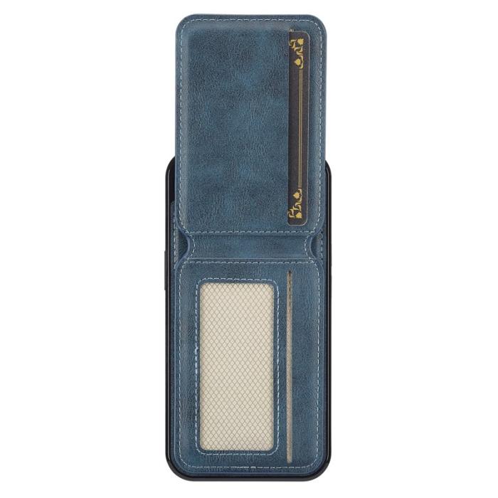 LC.imeeke - LC.IMEEKE L3 iPhone 16e Fodral Magnetiskt Äkta läder - Blå