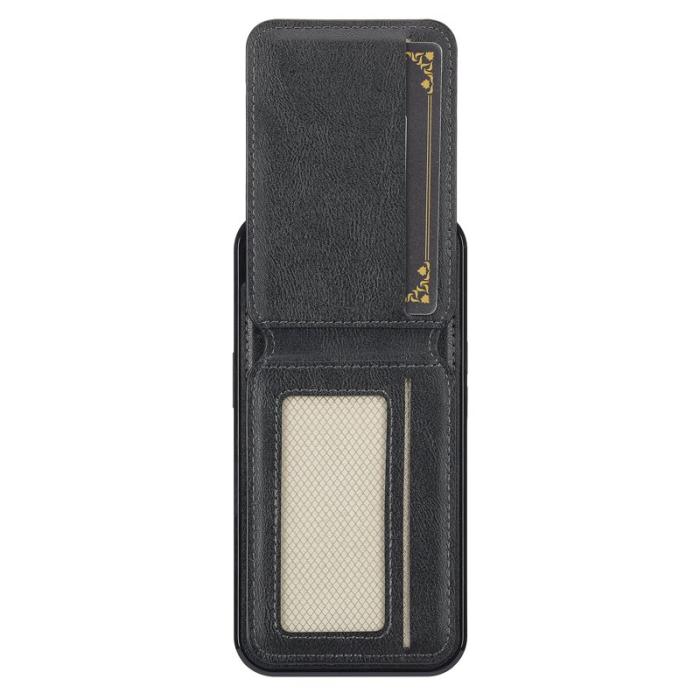 LC.imeeke - LC.IMEEKE L3 iPhone 16e Fodral Magnetiskt Äkta läder - Svart