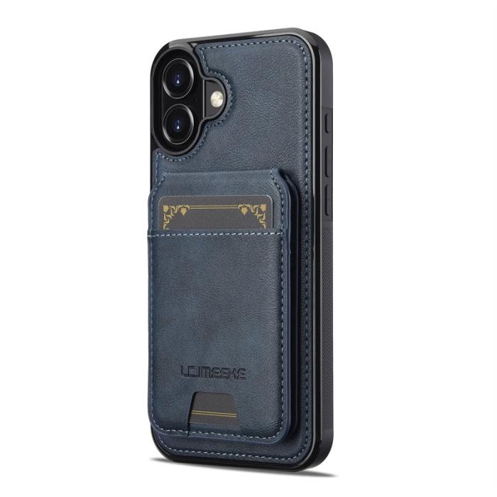 LC.imeeke - LC.IMEEKE L3 iPhone 17 Fodral Magnetiskt Läder - Blå