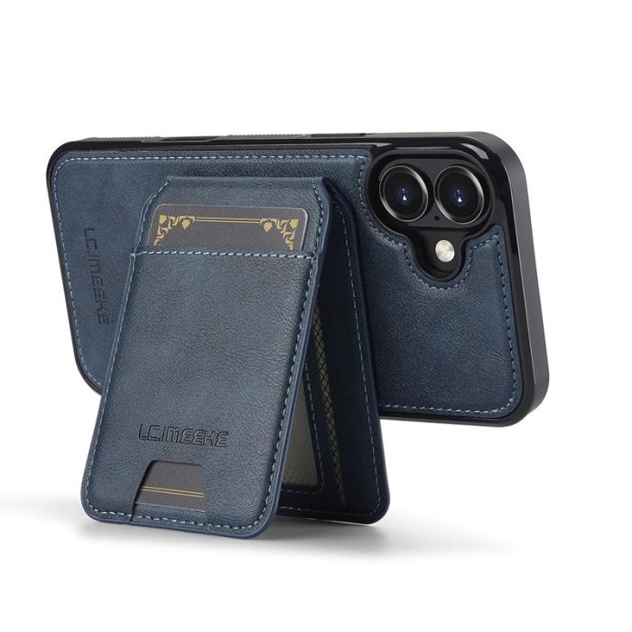 LC.imeeke - LC.IMEEKE L3 iPhone 17 Fodral Magnetiskt Läder - Blå