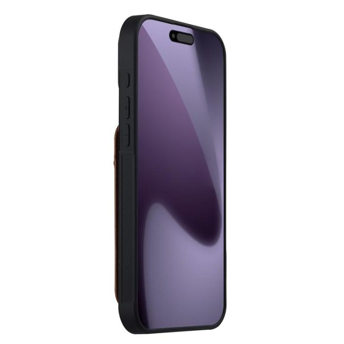 LC.imeeke - LC.IMEEKE L3 iPhone 17 Pro Fodral Äkta läder - Brun