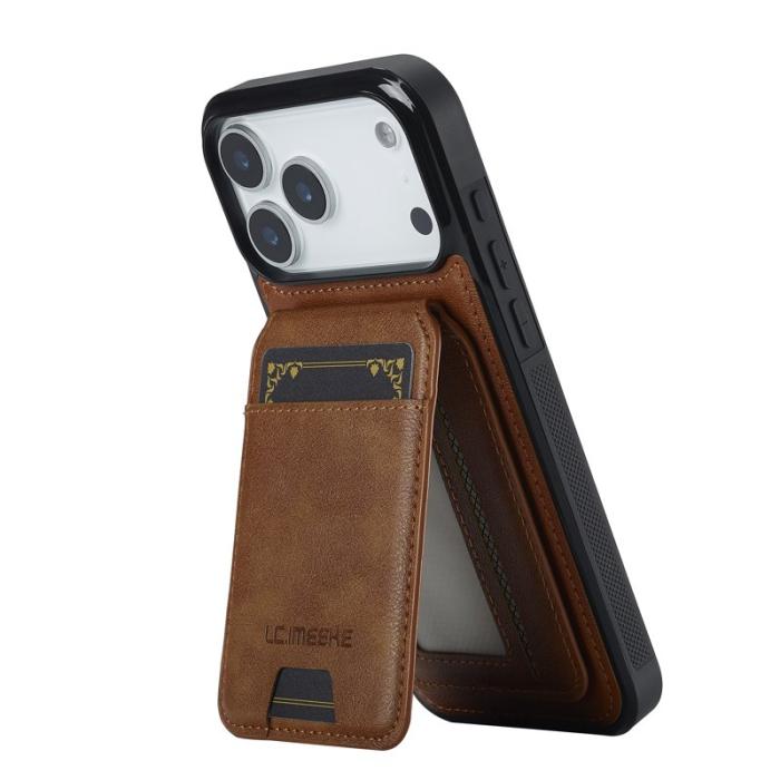 LC.imeeke - LC.IMEEKE L3 iPhone 17 Pro Fodral Äkta läder - Brun