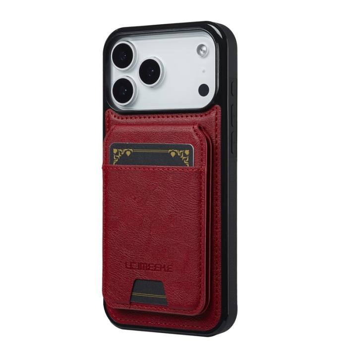 LC.imeeke - LC.IMEEKE L3 iPhone 17 Pro Fodral Äkta läder - Röd