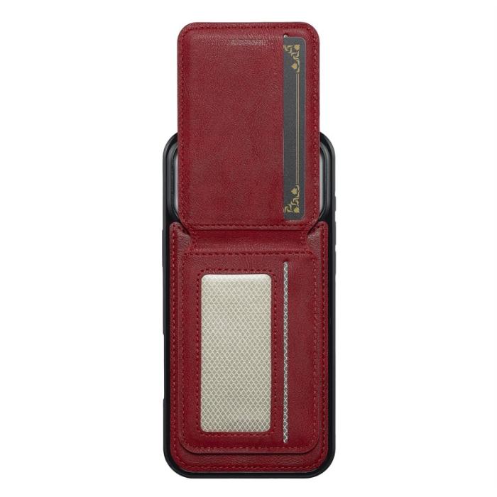 LC.imeeke - LC.IMEEKE L3 iPhone 17 Pro Fodral Äkta läder - Röd