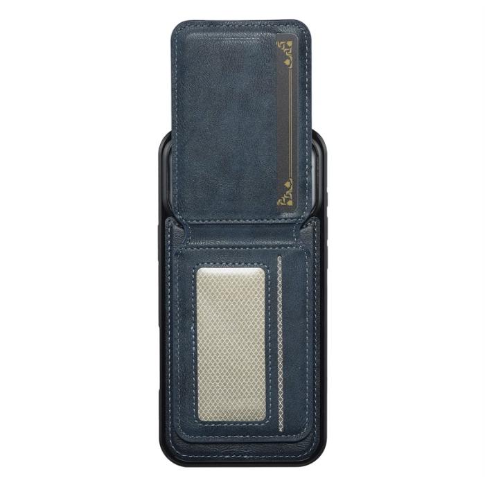 LC.imeeke - LC.IMEEKE L3 iPhone 17 Pro Max Fodral - Äkta läder - Blå