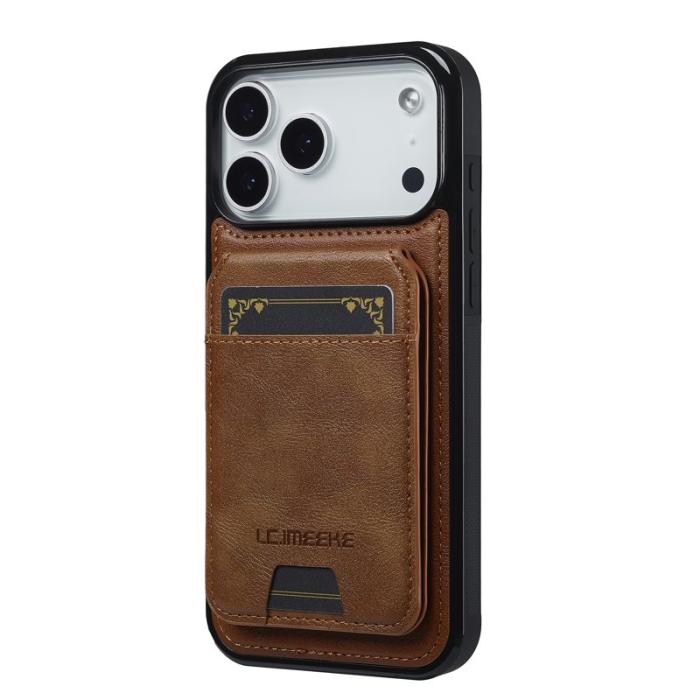 LC.imeeke - LC.IMEEKE L3 iPhone 17 Pro Max Fodral Äkta läder - Brun