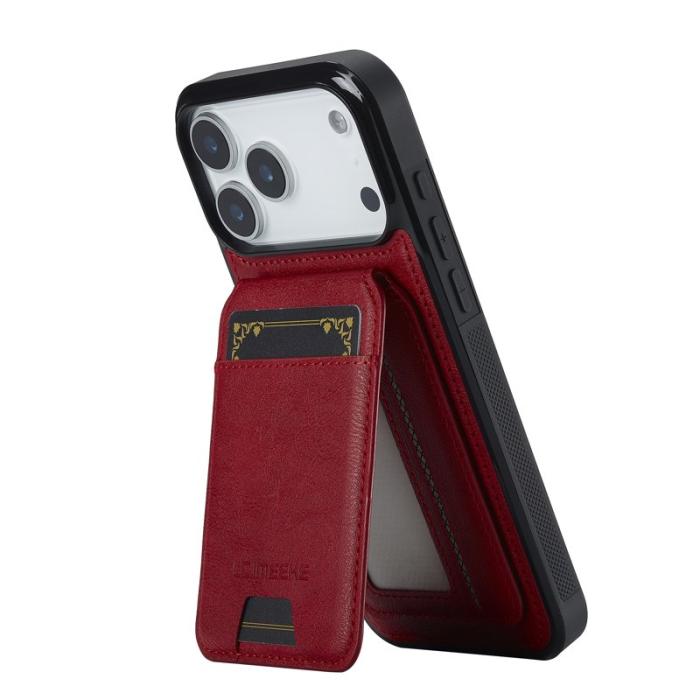 LC.imeeke - LC.IMEEKE L3 iPhone 17 Pro Max Fodral Äkta läder - Röd