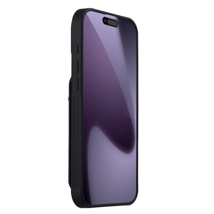 LC.imeeke - LC.IMEEKE L3 iPhone 17 Pro Max Fodral - Äkta läder - Svart