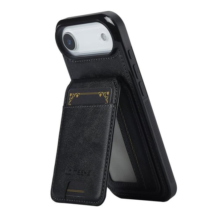 LC.imeeke - LC.IMEEKE L3 iPhone Air Fodral Äkta läder - Svart