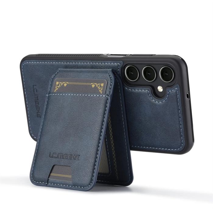 LC.imeeke - LC.IMEEKE L3 Samsung Galaxy A17 Fodral Äkta läder - Blå