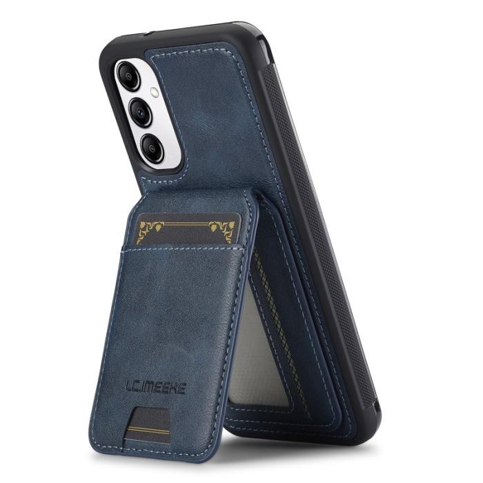 LC.imeeke - LC.IMEEKE L3 Samsung Galaxy A34 5G Fodral Äkta läder - Blå