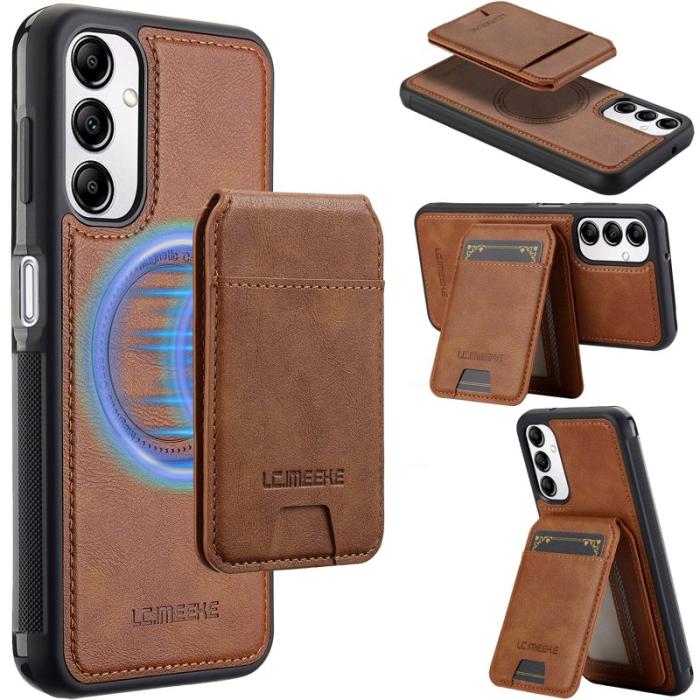 LC.imeeke - LC.IMEEKE L3 Samsung Galaxy A34 5G Fodral Äkta läder - Brun