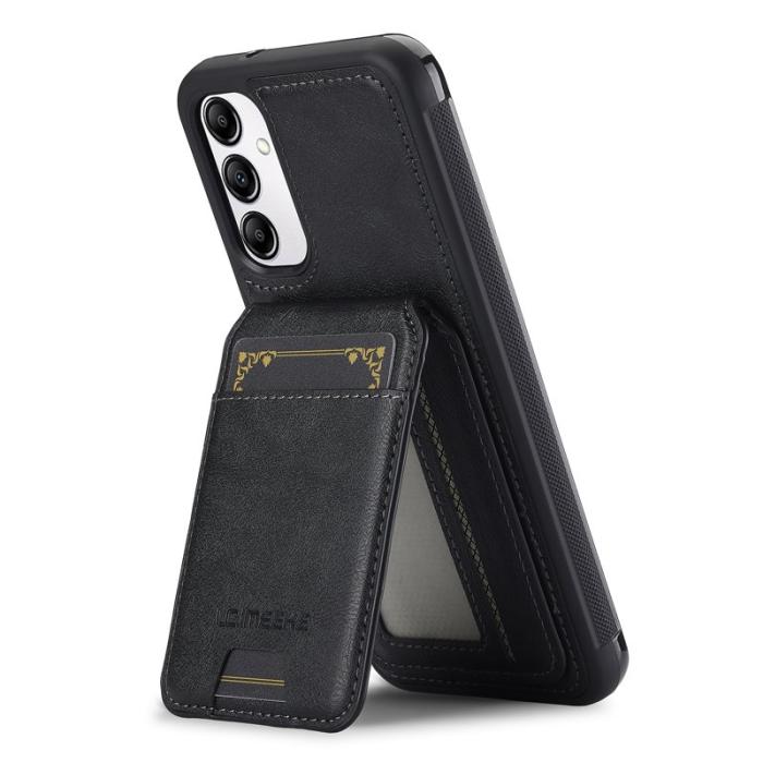 LC.imeeke - LC.IMEEKE L3 Samsung Galaxy A34 5G Fodral Äkta läder - Svart