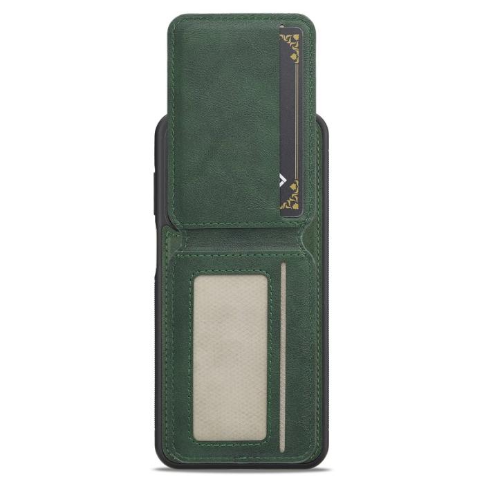 LC.imeeke - LC.IMEEKE L3 Samsung Galaxy A55 5G Fodral Äkta läder - Grön