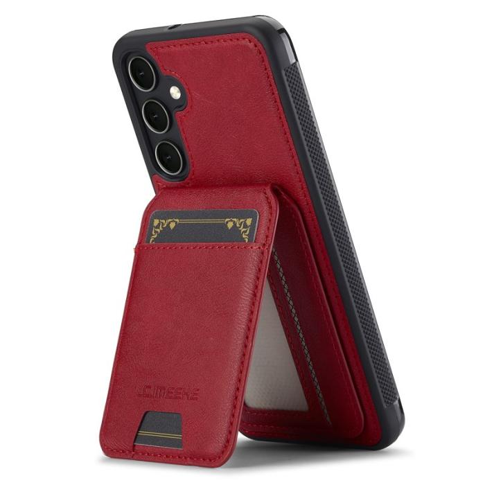 LC.imeeke - LC.IMEEKE L3 Samsung Galaxy A55 5G Fodral Äkta läder - Röd