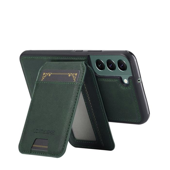 LC.imeeke - LC.IMEEKE L3 Samsung Galaxy S21 FE 5G Fodral - Äkta läder - Grön