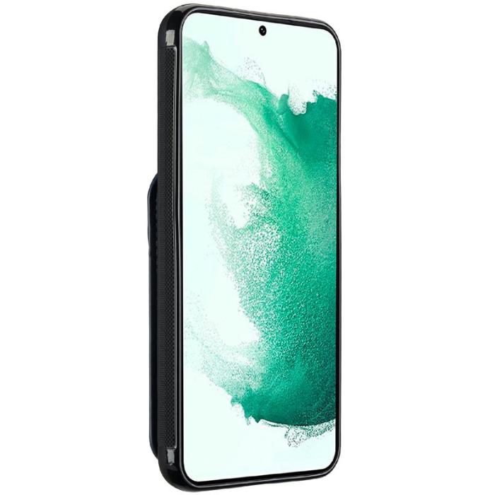 LC.imeeke - LC.IMEEKE L3 Samsung Galaxy S22+ Fodral Äkta läder - Blå