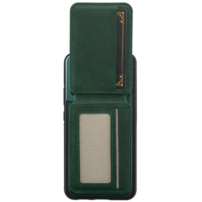 LC.imeeke - LC.IMEEKE L3 Samsung Galaxy S22+ Fodral Äkta läder - Grön