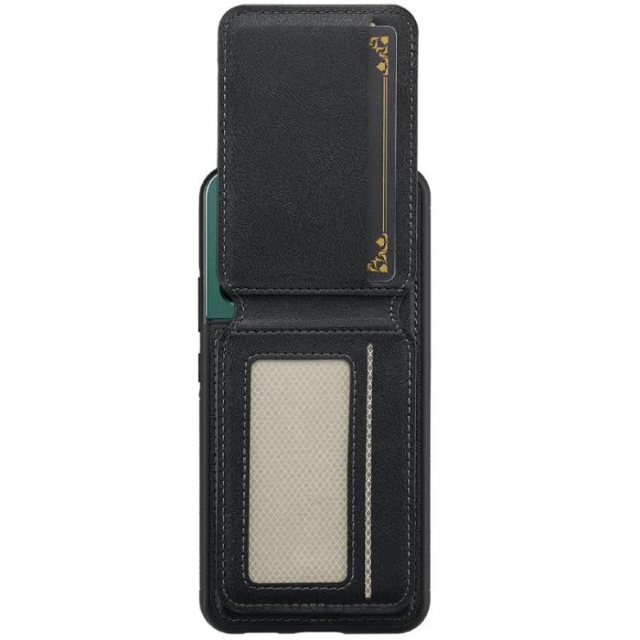 LC.imeeke - LC.IMEEKE L3 Samsung Galaxy S22+ Fodral Äkta läder - Svart