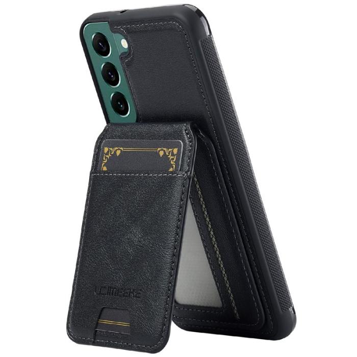 LC.imeeke - LC.IMEEKE L3 Samsung Galaxy S22+ Fodral Äkta läder - Svart