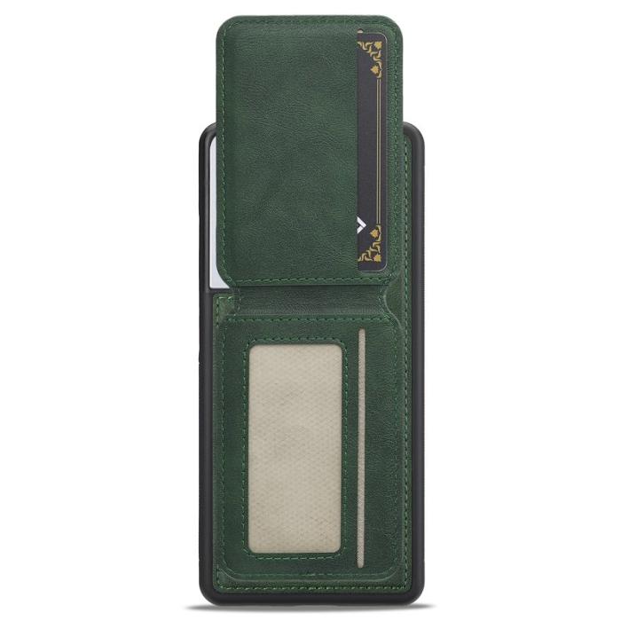 LC.imeeke - LC.IMEEKE L3 Samsung Galaxy S22 Ultra Fodral Äkta läder - Grön