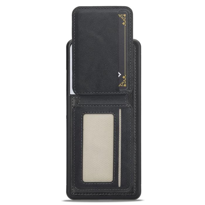 LC.imeeke - LC.IMEEKE L3 Samsung Galaxy S22 Ultra Fodral Äkta läder - Svart