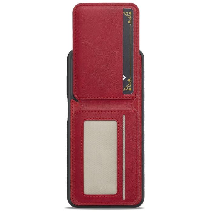 LC.imeeke - LC.IMEEKE L3 Samsung Galaxy S23 FE Fodral Äkta läder - Röd