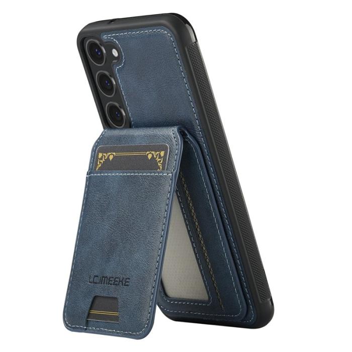 LC.imeeke - LC.IMEEKE L3 Samsung Galaxy S23 Fodral - Äkta läder - Blå