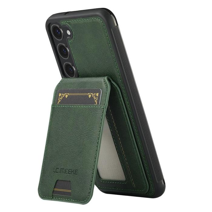 LC.imeeke - LC.IMEEKE L3 Samsung Galaxy S23 Fodral - Äkta läder - Grön