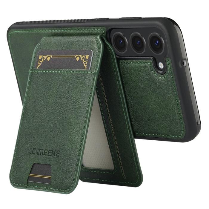 LC.imeeke - LC.IMEEKE L3 Samsung Galaxy S23 Fodral - Äkta läder - Grön