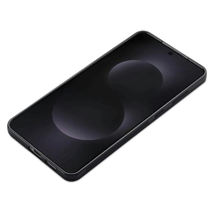 LC.imeeke - LC.IMEEKE L3 Samsung Galaxy S25 Edge Fodral KonstLäder - Svart