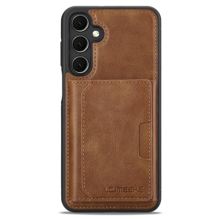 LC.imeeke - LC.IMEEKE L5 för Samsung Galaxy A17 5G Fodral Äkta läder - Brun